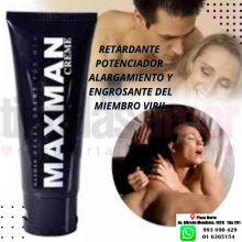 MAXMAN CREMA RETARDANTE Y AGRANDADOR MASCULINO TIENDAS AMOR